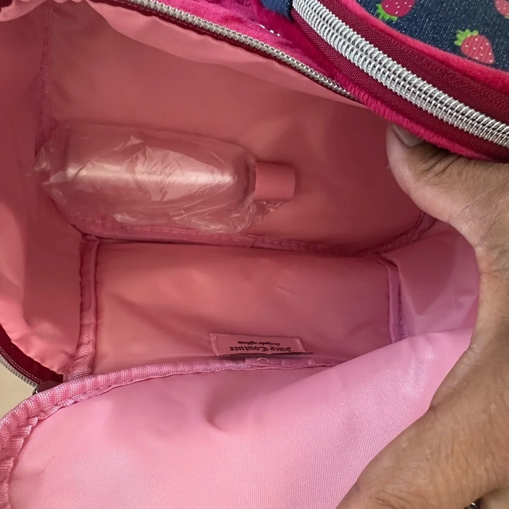 Juicy Couture Pink and Blue Travel Cosmetic Bags